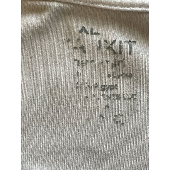 TRAUXIT super soft short sleeve white V-neck athleisure undershirt top XL - Picture 7 of 7